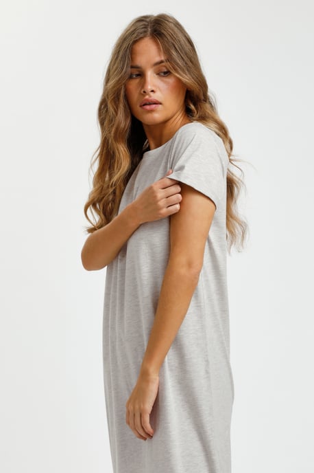 Jurk Regular fit Light Grey Melange light grey - Image 5