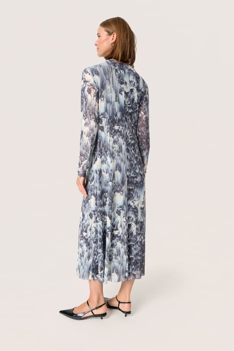 Jersey jurk A-shape Dark Navy Landscape Print multicolour - Image 2