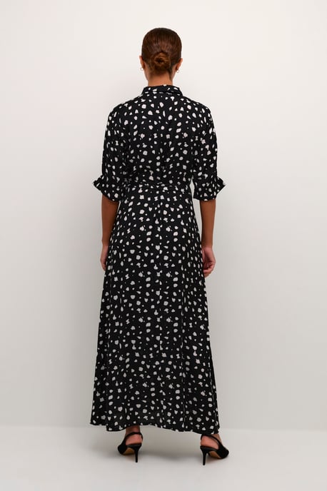 Jurk Regular fit Black/White Abstract Print black offwhite - Image 2