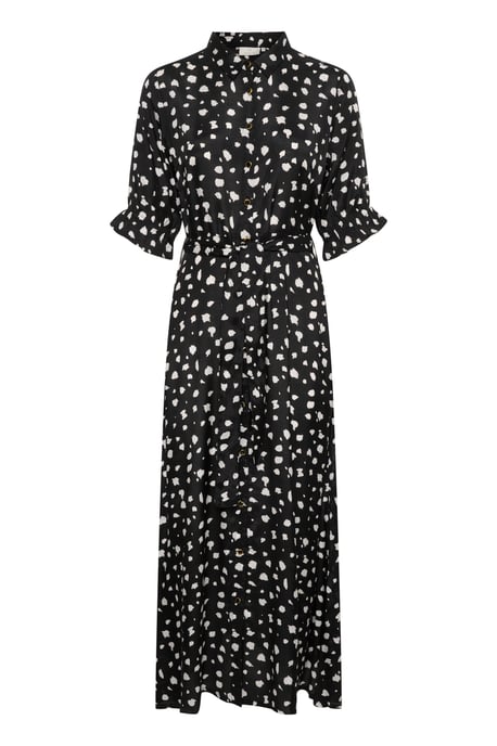 Jurk Regular fit Black/White Abstract Print black offwhite - Image 3