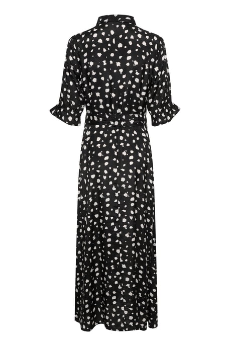 Jurk Regular fit Black/White Abstract Print black offwhite - Image 4