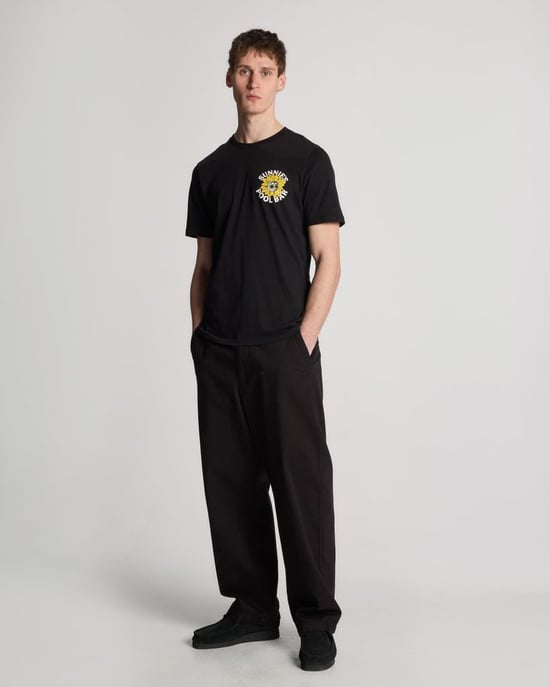Lyle & Scott Zonnebrillen Pool Bar Grafisch T-Shirt - Zwart - Image 3