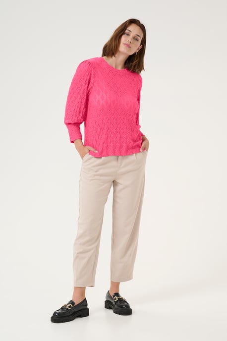 Blouse met lange mouwen Regular fit Raspberry pink - Image 1