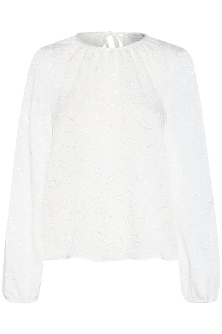 Blouse met lange mouwen Regular fit Chalk CC - Image 4