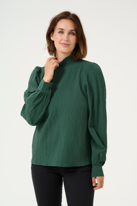Blouse met lange mouwen Regular fit Garden Topiary green - Image 3