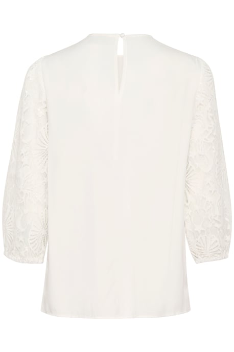 Blouse met lange mouwen Regular fit Chalk white - Image 5