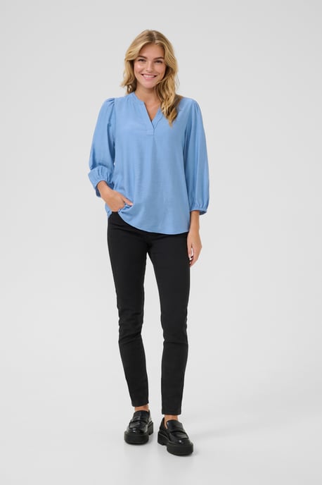 Blouse met lange mouwen Regular fit Silver Lake Blue CC blue - Image 1