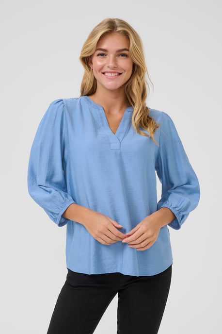 Blouse met lange mouwen Regular fit Silver Lake Blue CC blue - Image 3