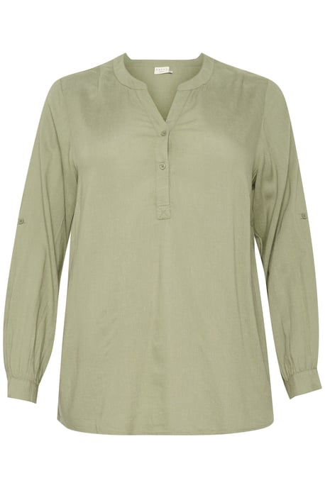 Blouse met lange mouwen Regular fit Oil Green - Image 4