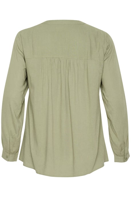 Blouse met lange mouwen Regular fit Oil Green - Image 5