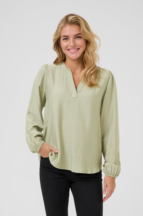 Blouse met lange mouwen Regular fit Desert Sage CC - Image 3