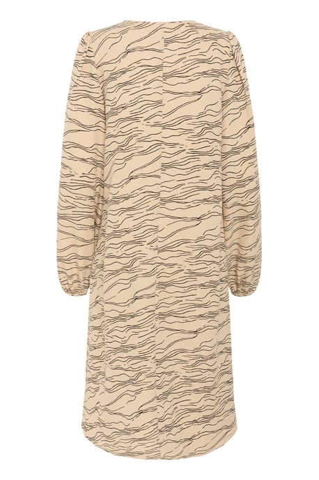 Blouse met lange mouwen Regular fit Nomad w. Black Deep graphic beige - Image 5