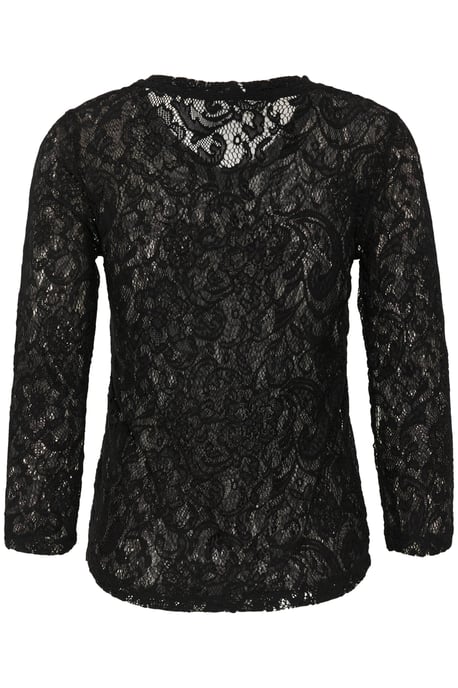 Blouse met lange mouwen Regular fit Black - Image 5