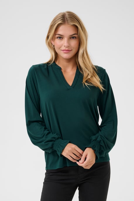 Blouse met lange mouwen Regular fit Ponderosa Pine dark green - Image 3