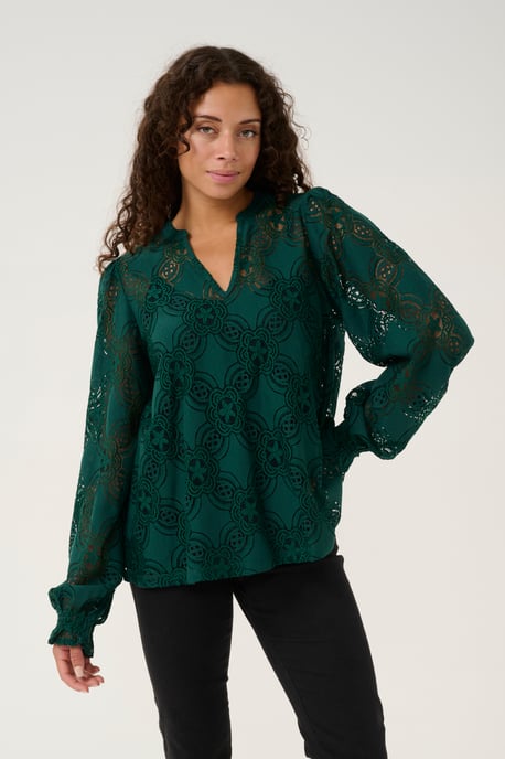 Blouse met lange mouwen Relaxed fit Botanical Garden - Image 2