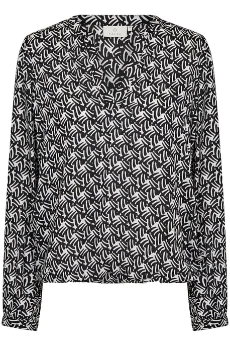 Blouse met lange mouwen Regular fit Black/Moonstruck Retro Print black darkgrey - Image 5