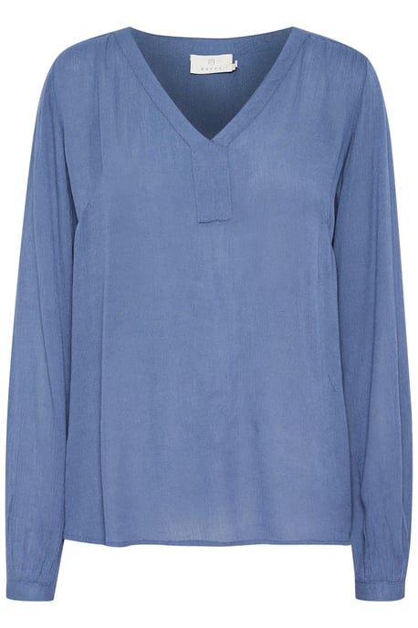 Blouse met lange mouwen Regular fit Blue Indigo - Image 4