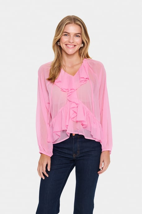 Blouse met lange mouwen Loose fit Begonia Pink pink - Image 2