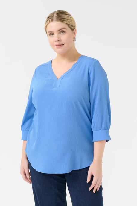 Blouse met lange mouwen Regular fit Ebb and Flow blue - Image 3