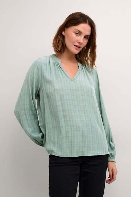 Blouse met lange mouwen A-shape BalsamGreen C. green - Image 2