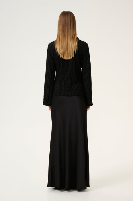 Blouse met lange mouwen Regular fit Meteorite black - Image 2