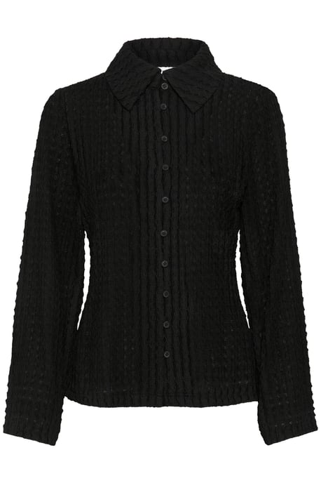 Blouse met lange mouwen Regular fit Meteorite black - Image 4