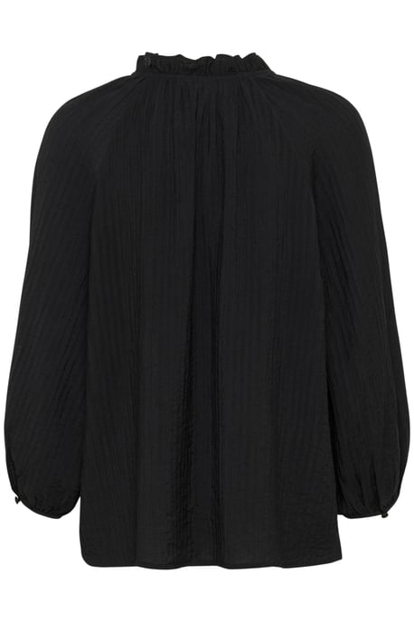 Blouse met lange mouwen Loose fit Black - Image 5