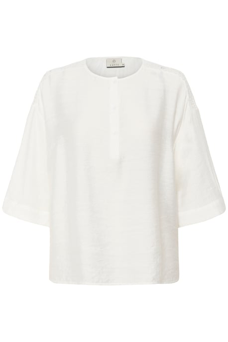 Blouse met lange mouwen Loose fit Chalk - Image 4