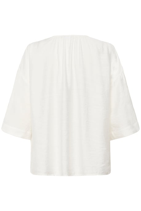 Blouse met lange mouwen Loose fit Chalk - Image 5
