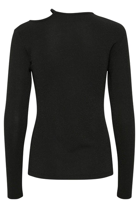 Blouse met lange mouwen Slim fit Black Deep - Image 5