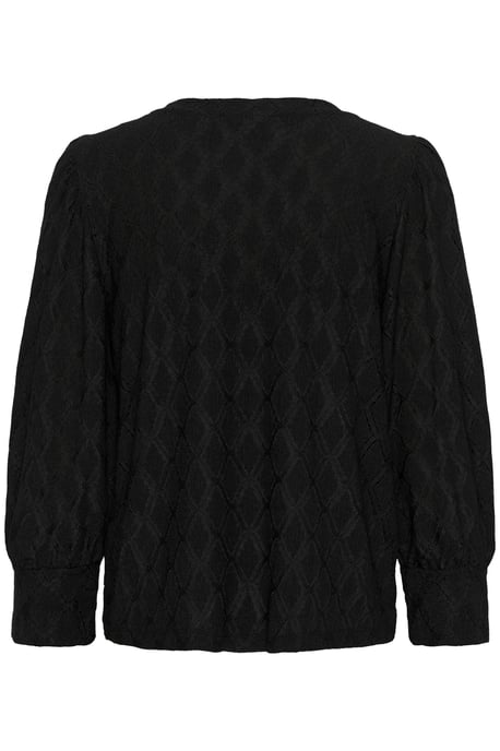 Blouse met lange mouwen Regular fit Black - Image 5
