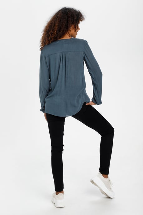 Blouse met lange mouwen Regular fit Orion Blue - Image 2