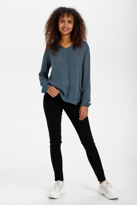 Blouse met lange mouwen Regular fit Orion Blue - Image 3