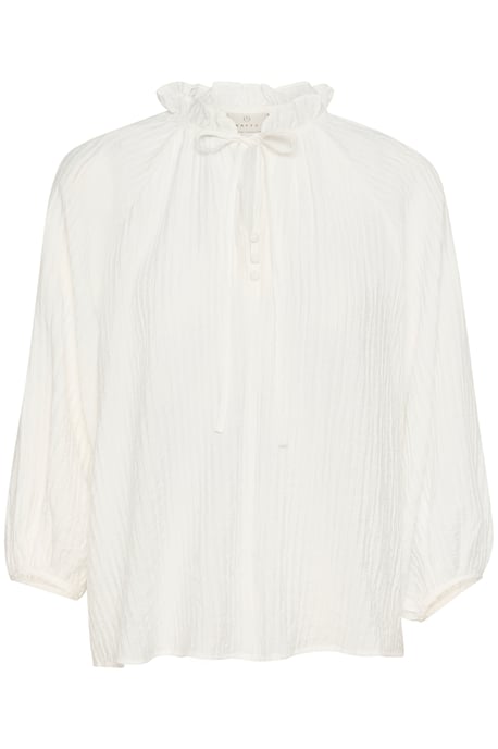 Blouse met lange mouwen Loose fit Chalk white - Image 4