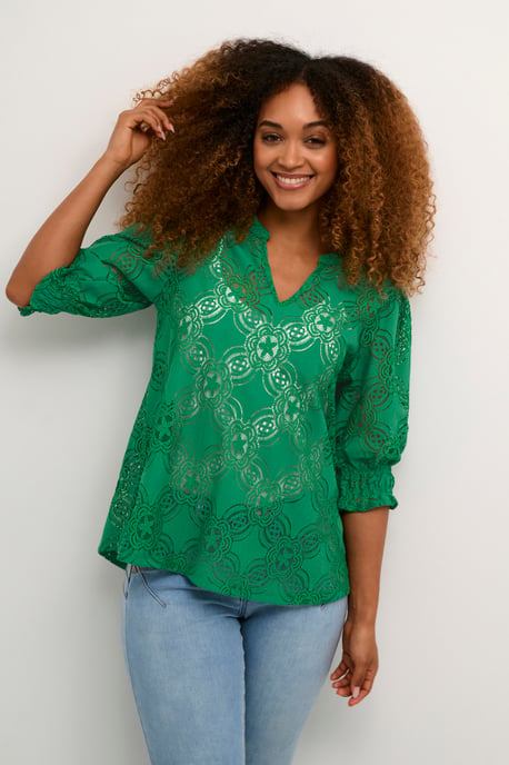 Blouse met lange mouwen Relaxed fit Jolly Green - Image 2