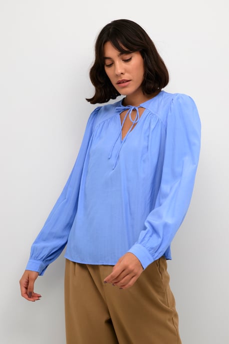 Blouse met lange mouwen Regular fit Vista Blue - Image 2