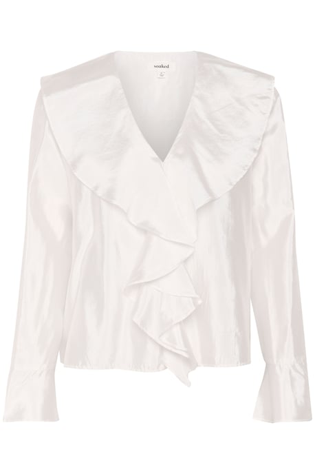 Blouse met lange mouwen Loose fit Whisper White - Image 4