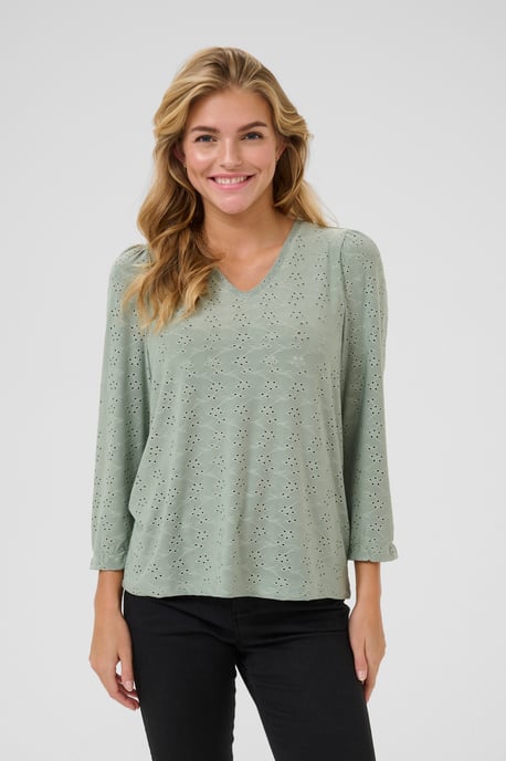 Blouse met lange mouwen Regular fit Lily Pad CC light green - Image 3