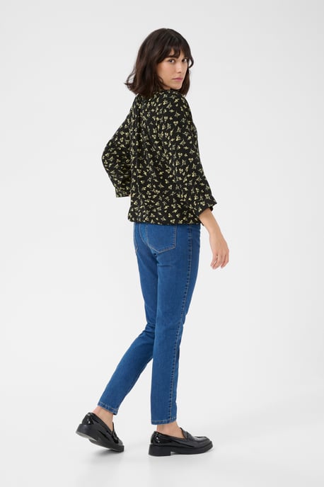 Blouse met lange mouwen Loose fit Black/Green Lettuce Ditzy black green - Image 2