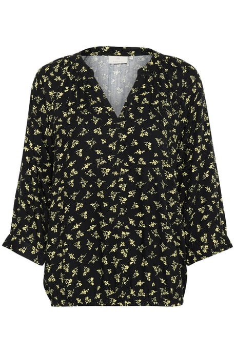 Blouse met lange mouwen Loose fit Black/Green Lettuce Ditzy black green - Image 4