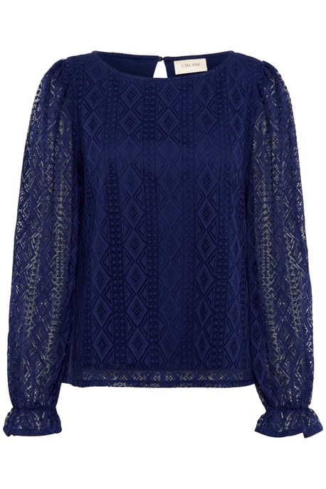 Blouse met lange mouwen Regular fit Ocean Cavern dark blue - Image 4
