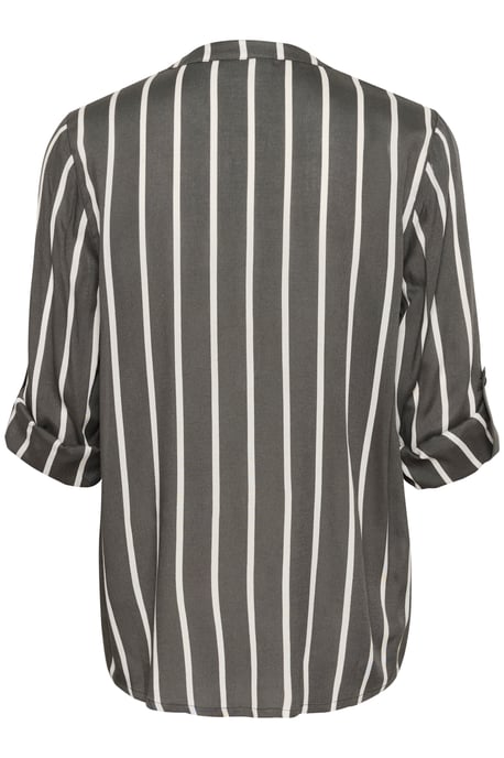 Blouse met lange mouwen Regular fit Black Oyster/Chalk Stripe black white - Image 5