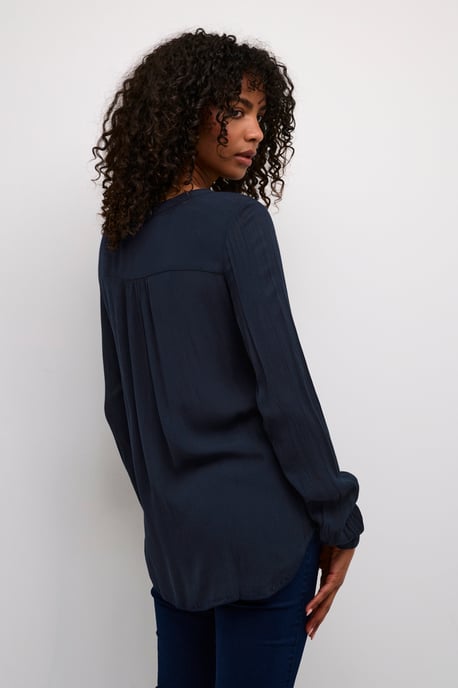 Blouse met lange mouwen Regular fit Midnight Marine - Image 3