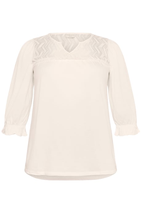 Blouse met lange mouwen Regular fit Chalk white - Image 4