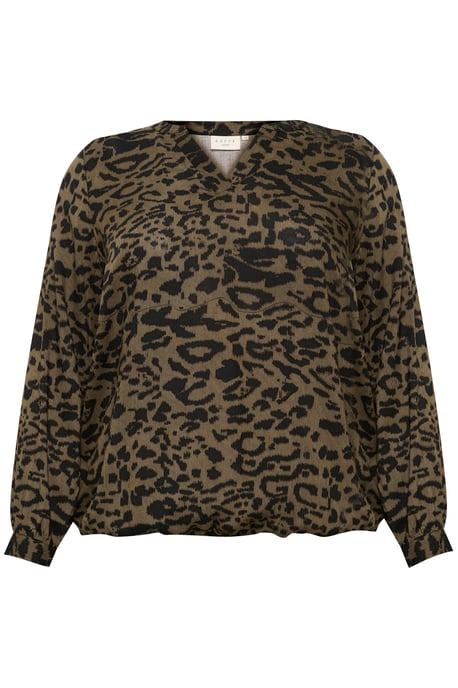 Blouse met lange mouwen Regular fit Major Brown_Black Leopard - Image 4