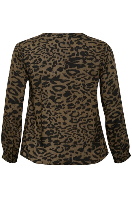 Blouse met lange mouwen Regular fit Major Brown_Black Leopard - Image 5