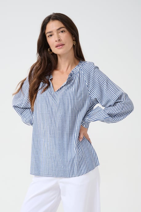 Blouse met lange mouwen Regular fit Blue Milkboy - Image 3