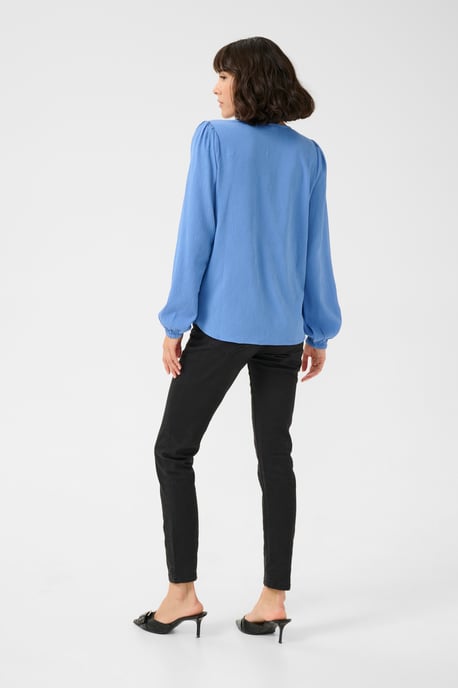 Blouse met lange mouwen Regular fit Ebb and Flow blue - Image 2