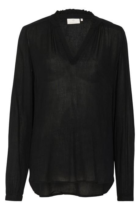 Blouse met lange mouwen Regular fit Black Deep - Image 4