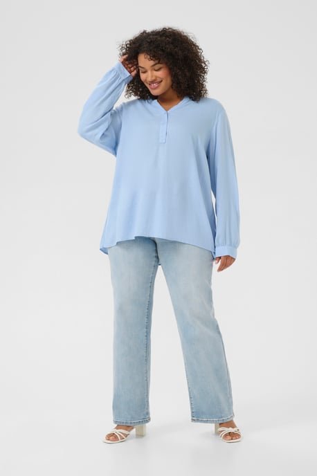 Blouse met lange mouwen Regular fit Moonstruck / Black Stripe beige - Image 2